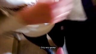 Fucked in the stairwell while parents were at home, a daring outdoor encounter