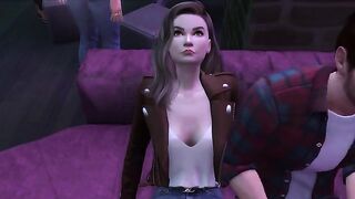 The student seduces her teacher to come home and have sex