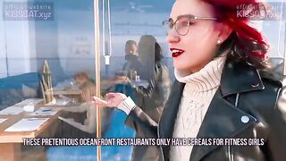 Kiss Cat loves breakfast with sausage - Public Agent pickup Russian student for outdoor sex