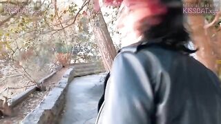 Kiss Cat loves breakfast with sausage - Public Agent pickup Russian student for outdoor sex