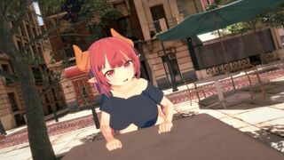 A date with the invisible girl in a special 3D setting