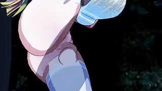 Blue Exorcist 3D anime with Shura Kirigakure in uncensored action