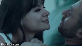 The cute couple has passionate sex right in the kitchen