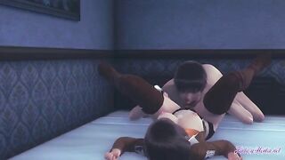 Mikasa gets her pussy eaten and stuffed in this Attack on Titan hentai