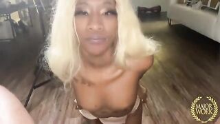 Miniature Stallion gets his small dick hammered by a gorgeous hottie