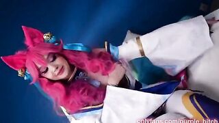 Spirit Blossom Ahri gets her pussy railed hard
