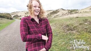 Barefoot pleasure on the Dutch beach with my dildo
