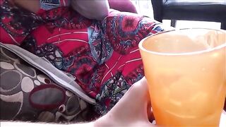 Stepson returns home to his stunning stepmom in this captivating scene