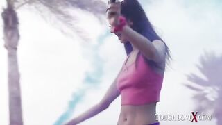 Skinny brunette Eliza Ibarra gets fucked hard by Karl