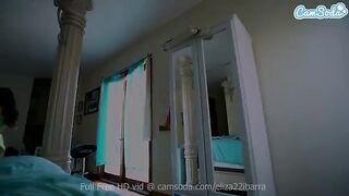 Nerdy girl Eliza Ibarra fucked hard in her chair, showcasing her petite frame and natural 32C curves that have made her a standout in the industry