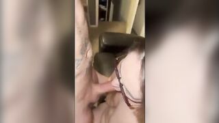 A wife fucked by a tattooed guy while her husband is at work