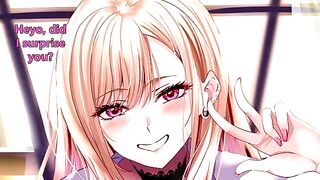 My dress up darling anime Kitagawa Marin's handjob hentai