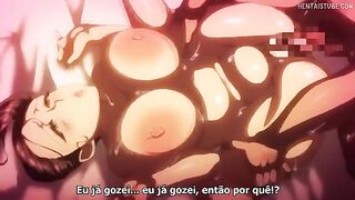 Cartoon hentai Jashin Shoukan Inran Kyonyuu Oyako Ikenie Gishiki Episode 2 features intense scenes