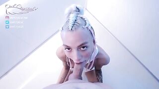 Space sex with stunning blonde Owl Crystal