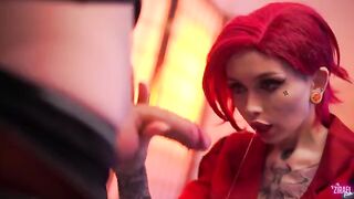 The hottest cosplay girlfriend Vi from Arcane gets fucked hard and deep