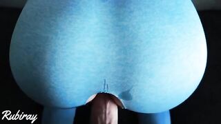 Babe fucked on the couch before cumming in her yoga pants