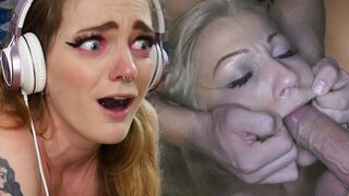 Carly Rae Summers reacts to the most powerful fuck of her life