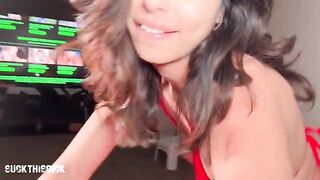 First Teary Eyed Face Fuck and Pussy Pounding for Hot Teen Latina Reina Rae