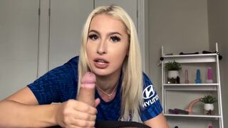 Petite blonde in doggy style gets smashed after trophy win