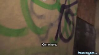 An 18-year-old babe is showing how she can handle a big dick in a basement