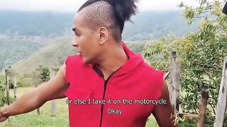 Mariana repairs her car on the street and pays the mechanic with her pussy