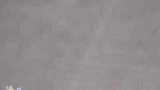 An amateur couple has sex on vacation with creampie and tit action