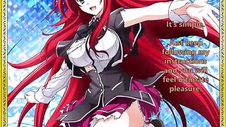 Rias welcomes her new servant - a hot hentai JOI scene