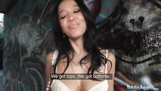 Public Agent Asia Vargas: natural beauty gets fucked for cash