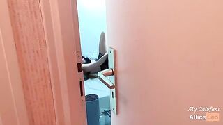 I observe my half-sister while she masturbates and I offered her my cock