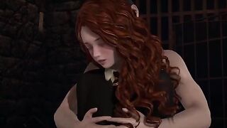 Harry Potter and Hermione Granger get it on the third floor in this steamy scene