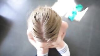 A young athlete has sex with his coach in the gym