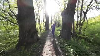 A girl has sex with a stranger in the public place and swallows his cum