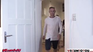 An amateur swingers party with a lot of sexy strangers getting naked and fucking