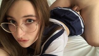 A stepsister shooting a homemade video after college, getting fucked hard - BellaMurr