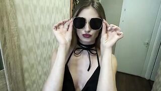 A babe tried to reach Mercedes, but she reached a cock