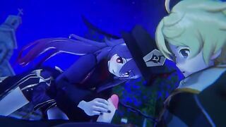 Hentai remake of Hu Tao's 3D animated sex scene from Genshin Impact