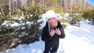 A girl got lost in the forest, but was found by a forester