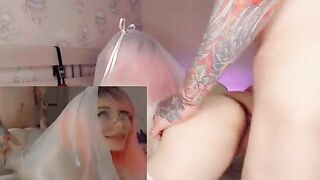 The bride got fucked by the best man and cummed on his dick