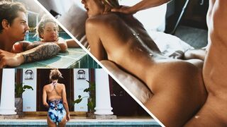 A couple enjoys a romantic sea sex and surf adventure in the HD quality video