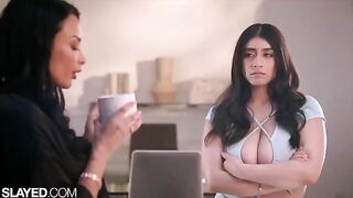 The teacher is replacing the boring lesson with a passionate one in this steamy SLAYED scene