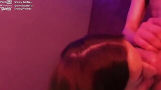 Her face got destroyed by extreme deepthroat - Snowy Bubbles