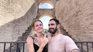 A romantic sex adventure in the streets of Rome, just like a dream
