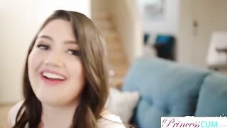 Stepsis Alyx Star gets a big load on her natural 34F boobs