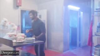 The baker competes with the chef in a sensual, intense way