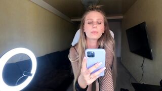 A babe fucks with her boyfriend, while her friend is on the phone