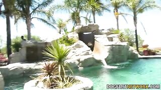 Petite brunette Aliya Brynn gets her pussy filled with BBCs