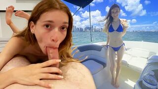 Boat ride with my GF Jessica Marie and two rounds back at my place