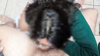 A rich blowjob before school from a stunning student
