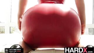 Abella Danger gets her big ass pounded by two cocks