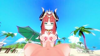 The beautiful Nilou is fucking passionately in the Genshin Impact world